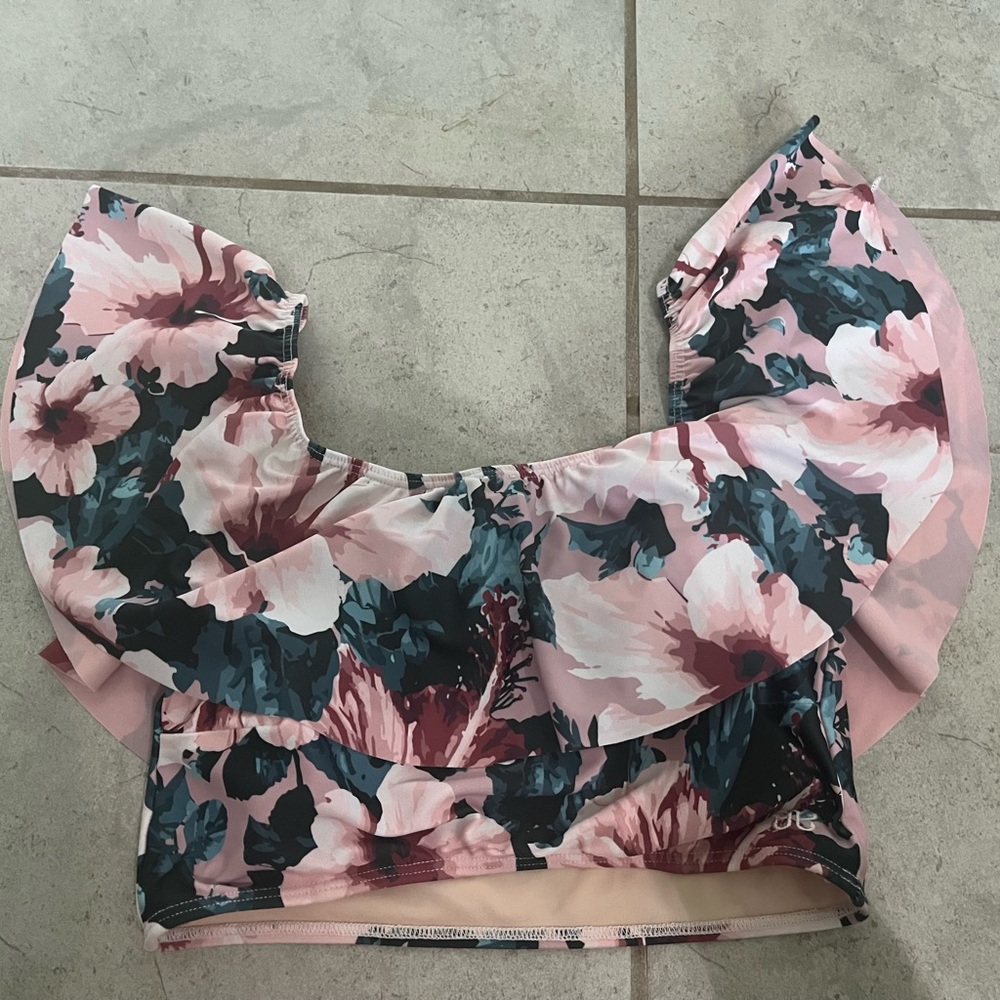Albion Pink and Black Floral Blouse